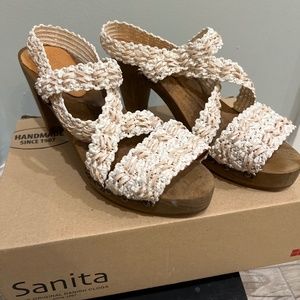 Sanita Wood Kirsten Plateau Sandal